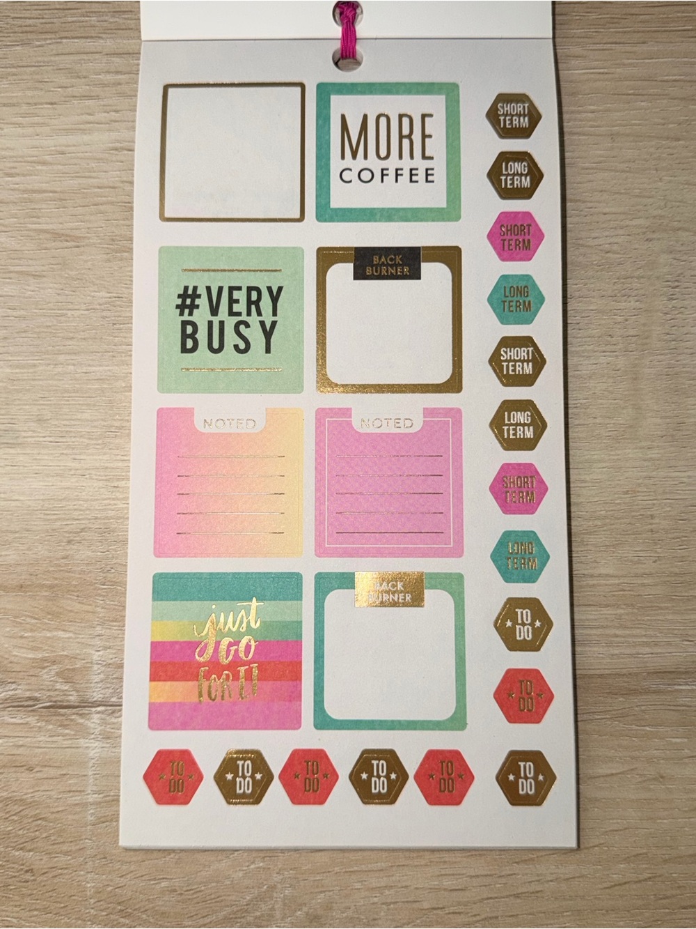 The Happy Planner Colorful Boxes Sticker Pack - Multicolor - Picture 3 of 8